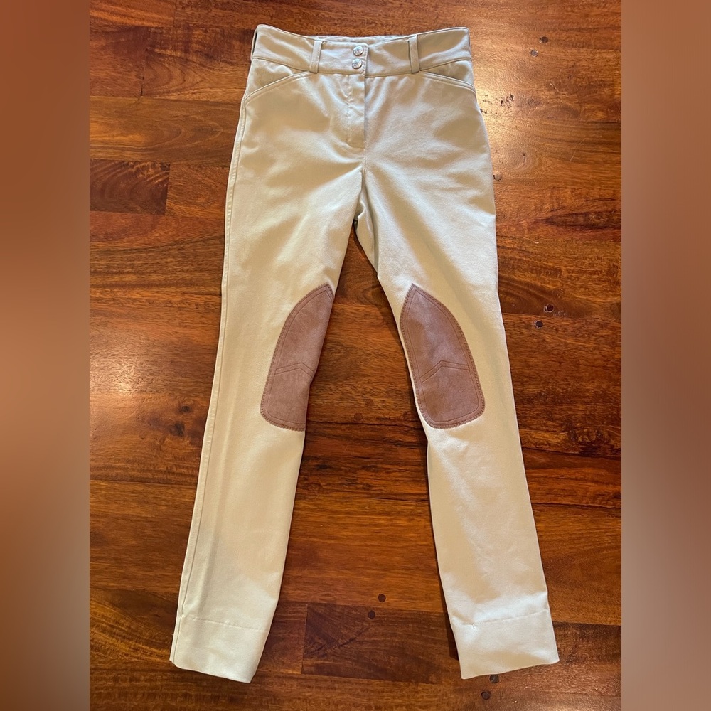 Dover Saddlery Beige Wellesley Competition Knee-Patch Jods